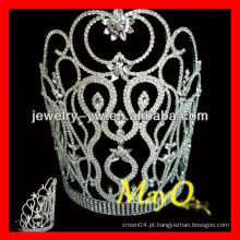 Elegent pequena decoração flor design cristal representação tiara coroa